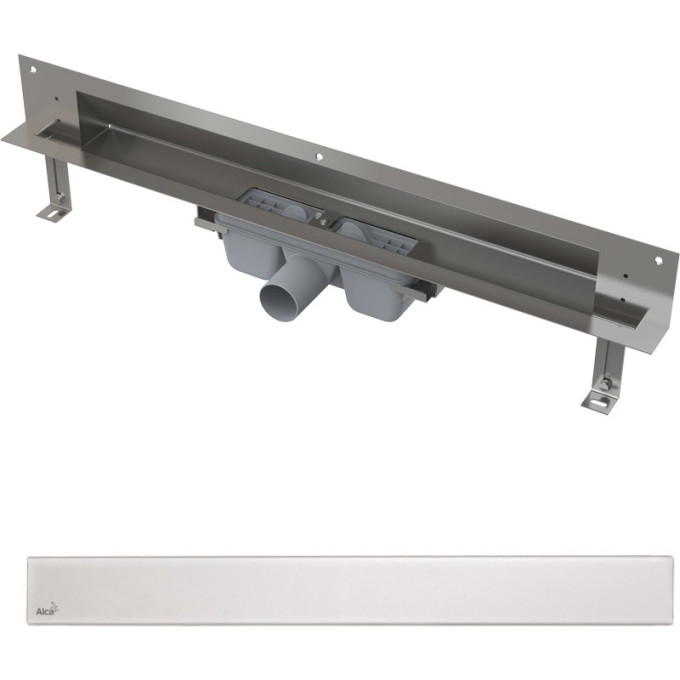 Дренажная система ALCAPLAST APZ5-SHADE-850 SPA для монтажа в стену, нержавеющая сталь, матовая