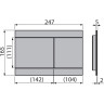 Кнопка управления ALCAPLAST FUN-RG-B для скрытых систем инсталляции, красное золото, матовое